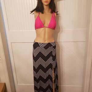 Maxi Skirt Black and White